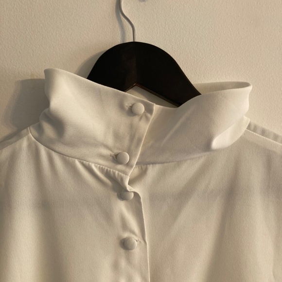 High neck blouse with short sleeves XL - Picture 5 of 5